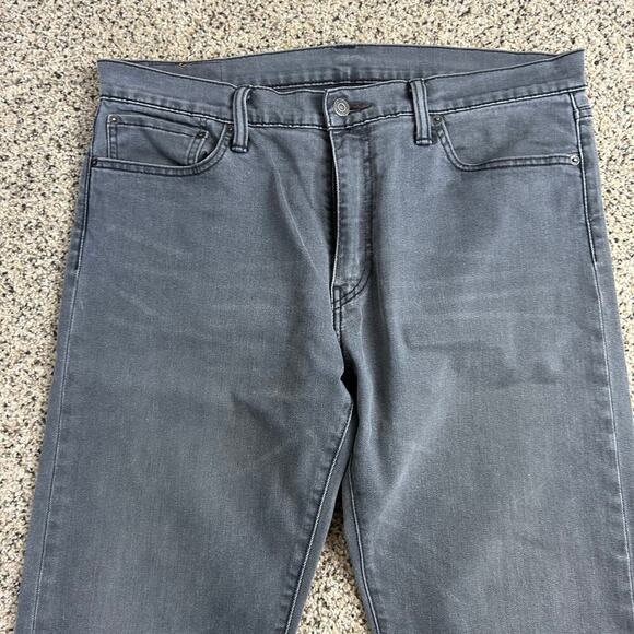 Levi's 504 Mens Gray Straight Leg Jeans 36x28 - Picture 5 of 6